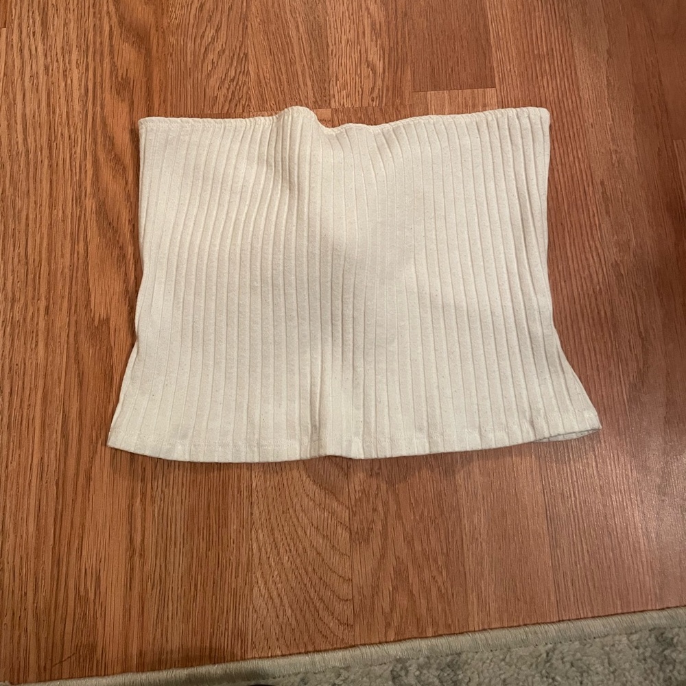 White bow tie crop top